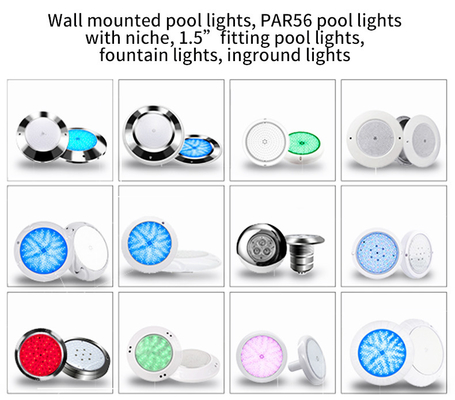 As luzes fixadas na parede da piscina de 160MM, resina encheram luzes da associação do diodo emissor de luz do RGB