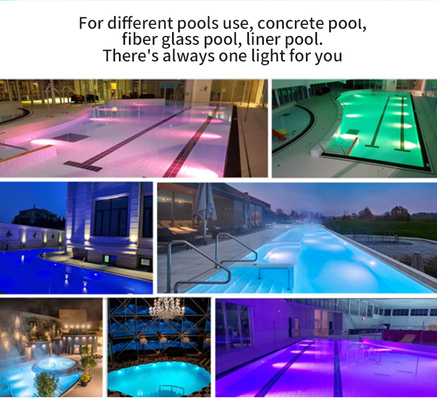 luzes do RGB da piscina de 150x81mm, Multiscene sob luzes da água para a associação