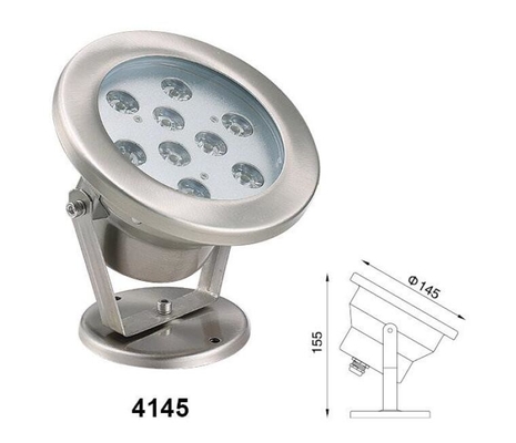 luzes subaquáticas do ponto de 145x155mm, luzes subaquáticas do diodo emissor de luz da baixa tensão 9W
